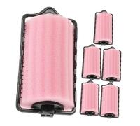 VALICLUD 6pcs Soft Sponge Hair Curlers for Fine Thin Hair 4cm Diameter Large Sleep-in Curlers Heatless Overnight Styling Self Holding Bang Rollers