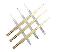 VALICLUD 6Pcs Stainless Steel Ear Probe Pen Set Copper Spring Ear Acupressure Tools for Facial Reflexology and Trigger Point Massage Therapy in
