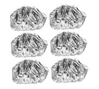 VALICLUD 6pcs Thermal Tinfoil Hair Caps for Deep Conditioning Constant Temperature Heat Retention Non-electric Oil Treatment Caps for Long and Curly Hair Suitable for Home and Salon Use