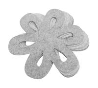 VALICLUD 6pcs Thick Felt Coasters Heat Resistant Decorative Desk Cushions for Pots and Pans Scald Mats in Sunflower Shape Reusable Felt Cup Mats for Kitchen and Dining Protection
