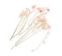 VALICLUD 6pcs Traditional Chinese Hairpin Flower Hair Sticks Retro Metal Hairpins Women Hair Accessories Hanfu Clip Elegant Styling Forks Sophisticated Styling