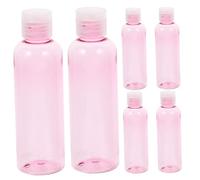 VALICLUD 6PCS Travel Lotion Dispenser Bottles Refillable Empty Containers for Shampoo Sunscreen Body Cream Facial Care Portable Makeup Storage