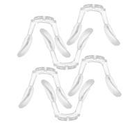 VALICLUD 6pcs U Shaped Soft Silicone Eyeglass Nose Pads Replacement for Glasses and Eyewear, Anti-Slip Design Reducing Pressure on Nose Bridge, Suitable for Outdoor Sports and Daily