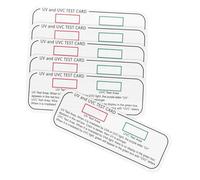 VALICLUD 6pcs UV and Uvc Test Cards Portable Accurate UV Identifying Cards for Uvc Light Detection Suitable for Sunlight Exposure