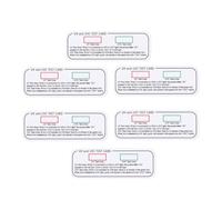 VALICLUD 6pcs UV Intensity Test Card for Uvc Light Measurement UV Bulb Intensity Reading Wavelength Indicator Card for Radiation Detection