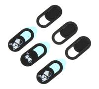 VALICLUD 6pcs Webcam Cover Slide Privacy Protection Abs Plastic Black Simple Design Easy to Install for Laptops and Webcams, for Users Seeking Security and Peace of Mind