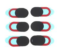 VALICLUD 6pcs Webcam Cover Webcam Privacy Slider for People Who Value Security and Peace of Mind Oval Abs Material Easy to Use Does Not Computer Laptop Black