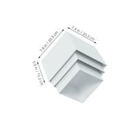 VALICLUD 6pcs White Buffet Risers for Display Plastic Cake Stands with Hollow Bottoms Food Risers for Birthday Wedding Afternoon Tea and Party Dessert Presentation