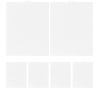 VALICLUD 6pcs White Plastic Canvas Sheets with Even Mesh Eyes, Free to Cut Crafting Mesh Sheets for Embroidery, Knitting, and Needlepoint DIY Projects, for Arts and Crafts Sewing