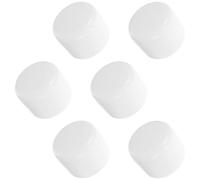 VALICLUD 6pcs White Refillable Cosmetic Jars 3.4oz 100ml Plastic Lotion Face Cream Storage Containers with Dome Lids for Travel Versatile Skincare Pots