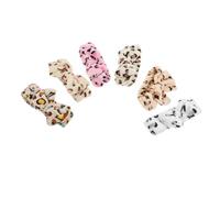 VALICLUD 6pcs Wide-brimmed Leopard Print Hairbands with Stretchy Bowknot Design for Women Comfortable Soft Cloth Headbands for Ponytail Curly and Hair Stylish Hair Decor