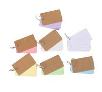 VALICLUD 7 Copies Portable Blank Memo Cards with Assorted Colours, Easy to Write Paper Cards for Leave Messages and Daily Life Use, Stationery for Kinds of People Assorted Style