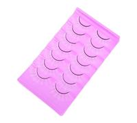 VALICLUD 7 Pairs White False Eyelashes Natural Look Cosplay Fake Lashes for Women Comfortable Curved Synthetic Fibers Easy to Wear