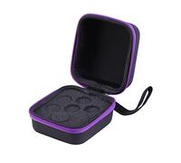 VALICLUD 7-Slot 5ml Essential Oils Storage Holder Portable Roller Bottle Protection Case Purple Zipper for Aromatherapy Travel and Home