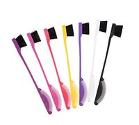 VALICLUD 7pcs Dual-ended Makeup Brush for Eyelashes Eyebrows and Hair Styling Includes Hair Dye and Edge Brushes for Precise Grooming and Polished Looks