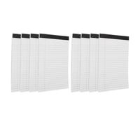 VALICLUD 8 Books Legal Notepads Tear off Notepad Multi-function Lined Paper with Nonstick Design White A5 Size Delicate Appearance for Study Essentials