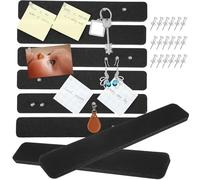 VALICLUD 8 Pcs Pin Bulletin Board Cork Board Strips 12x2.5 Inch Felt Material Stable Push Pins Adjustable Size Home Office Use