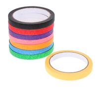 VALICLUD 8 Rolls Painting Tape Painters Tape 12mm Wide Colored Paper Adhesive Writable Surface for Home Improvement Crafts