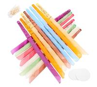 VALICLUD 8 Sets Ear Wax Removal Kit Beeswax Candles with Protective Disks Easy to Use Ear Care Tool for Relaxation and Hygiene for Use