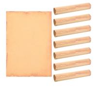 VALICLUD 8 Sheets Orange Retro Creative Letter Paper for Writing and Printing Vintage Stationery Paper for Writing Letters Suitable for Invitations and Correspondence