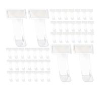 VALICLUD 80pcs Car Parking Ticket Holder Plastic Windshield Visible Parking Pass Permit Holder for Business Card Toll Tags Use