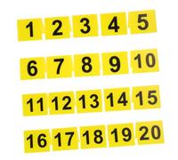 VALICLUD 80pcs Double-Sided Acrylic Tent Cards Table Numbers Reusable Number Markers for Restaurants Weddings Banquets Detective Theme Events