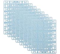 VALICLUD 8pcs Bunny Cage Mats Small Animal Floor Mats with Wear-resistant Plastic Material and Holes Design Suitable for Indoor Pet and Bunny Cage Use