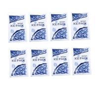 VALICLUD 8pcs Disposable Quick Cooling Ice Bags Snowflake Pattern, Instant Cold Therapy Ice Packs for Outdoor and Physiotherapy