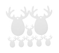 VALICLUD 8Pcs DIY Heat Transfer Aroma Sheet Sublimation Blank Car Air Freshener with Deer Horn Design for Home and Vehicle Use Versatile Odor