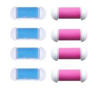 VALICLUD 8Pcs Electric Foot File Replacement Roller Heads Pedicure Callus Remover Accessories with Coarse Sanding Surface for Dead Skin Removal, Foot Care Tool Set for Professional Use