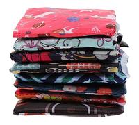 VALICLUD 8Pcs Floral Reusable Grocery Bags Lightweight Foldable Tote Bags for Outdoor Shopping Travel Handbags for Stationery Books and Daily Essentials for All