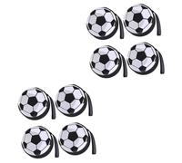 VALICLUD 8pcs Football Pattern Tinplate Coin Bags Creative Change Storage Containers Compact Portable Pouches for Treats for Party Favors