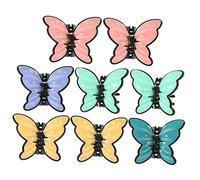 VALICLUD 8pcs Frosted Shark Clip Hair Claw Clips for Women for Summer Beach Party