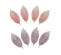 VALICLUD 8pcs Gradient Embroidery Leaf Hairpins for Bangs Hair Styling Clips Sweet and Fresh Hair Grips for Women and Decorative Side Barrettes in Purple and Pink Shades