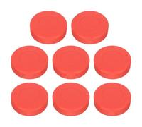 VALICLUD 8pcs Matte Red Pvc Ice Hockey Puck for Training and Practice | Flat Puck Shape, Better Balance and Control, Minimizes Glare, Sturdy Construction, Versatile Use