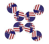 VALICLUD 8Pcs Patriotic American Flag and Statue of Liberty Enamel Brooch Pins for July Memorial Day Celebrations Durable Metal Lapel Accessories for Womens Dress and Holiday Outfits