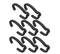 VALICLUD 8pcs Replacement Rollator Brake Clips for Rollator Walker and Transport Chair, Plastic Elliptical Brake Cable Clamps, Easy Installation, Reduces Accidental Tripping, for Seniors