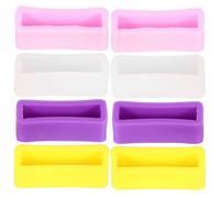 VALICLUD 8pcs Silicone Watchband Rings Watch Strap Loops Comfortable Easy to Use Accessories for Men Women 20mm Purple Pink