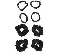 VALICLUD 8pcs Simulated Silk Hair Ring Satin Hair Rings for Ponytail Holder Elastic for for