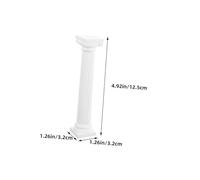 VALICLUD 8pcs Small Roman Pillar Cake Stacking Columns Mini Photo Props for Birthday Party Decoration Home Craft Tiered Cake Stand Ornaments