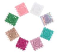 VALICLUD 8pcs Square False Eyelash Case Plastic Fake Lash Storage Box Lash Organizer