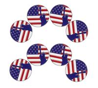 VALICLUD 8Pcs Usa Flag Brooch Pin with Statue of Liberty Enamel Lapel Pins for Memorial Day Independence Day Bag Clothing Accessories Secure Fastening Fade Resistant Colors