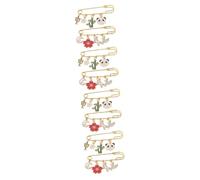 VALICLUD 8pcs Waist Brooch Cute Cartoon Waist Tighteners for and Skirts Safety Pin Clips Accessories for Women Unique Panda Designs