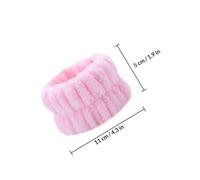 VALICLUD 8pcs Waterproof Face Washing Wristbands Set Absorbent Towel Bands, Comfortable Spa Wrist Scrunchies in White, Pink, Blue, and Purple for Daily Skincare and Splash Protection