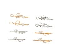 VALICLUD 8pcs Women Hair Clip Girls Hairpin Musical Note Barrette Hair Accessories Alloy Pearl