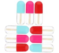 VALICLUD 9 Pcs Compact Plastic Lip Balm Tubes for DIY Lip Gloss and Lipstick with Leak-Resistant Design Random Color for Makeup Enthusiasts Random Color