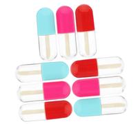 VALICLUD 9 Pcs Portable Empty Lip Gloss Tubes DIY Cosmetic Containers Reusable Lipstick Subpackaging Bottles for Lip Balm and Storage Random Color