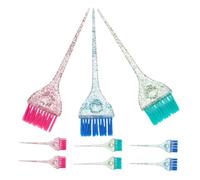 VALICLUD 9pcs Salon Dye Brush with Handle Plastic Professional Hair Color Applicator for Precise Balayage Highlights Root Touchups Suitable for Stylists and DIY Hair Coloring at Home