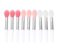 VALICLUD 9pcs Silicone Lip Brush Set Portable Lipstick Applicators Soft Heads for Makeup Lip Mask Application for Travel Cosmetic Enthusiasts