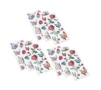 VALICLUD 9Sheets Temporary Butterfly Tattoo Decals for Men and Women Creative Stickers Easy to Apply and Clean for Parties and